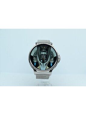 COLMI V69 Smart Watch 1.85" HD Round Display Silver Bluetooth Call w/ Charger